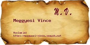 Meggyesi Vince névjegykártya